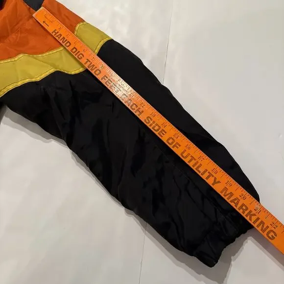 Vtg skidoo jacket Youth size 16 Racing Team Orange Black Bombardier Snowmobile - Picture 12 of 16